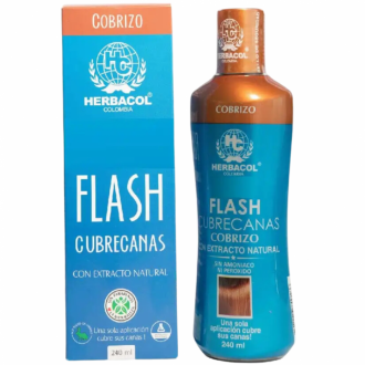 Tonico Flash Cubrecanas Cobrizo 240ml Herbacol