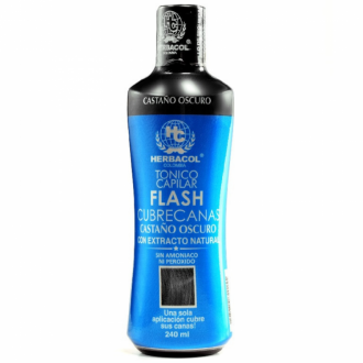 Tonico Flash Cubrecanas Castaño Oscuro 240ml